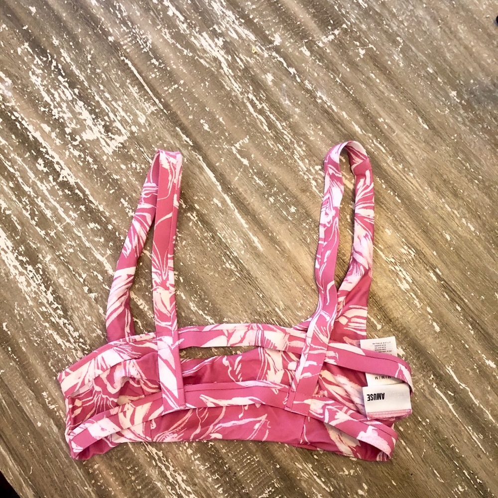 Amuse Society Caged Style Bikini Top